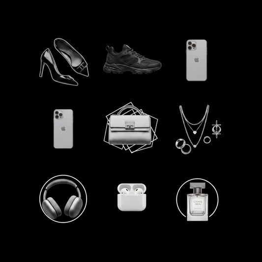 Expanded Black & White Luxury Product Grid